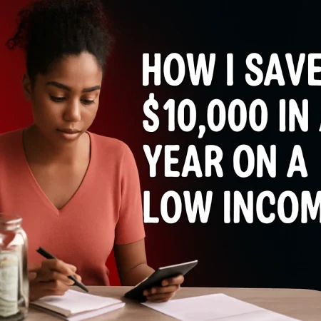 How I Saved $10,000 in a Year on a Low Income
