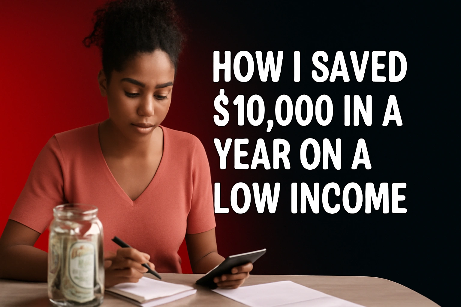 How I Saved $10,000 in a Year on a Low Income